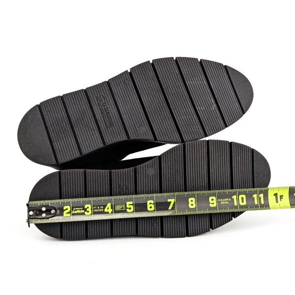 La Canadienne Women Black Suede Waterproof Slip on Festival Platform Boots sz 11 - Picture 5 of 6